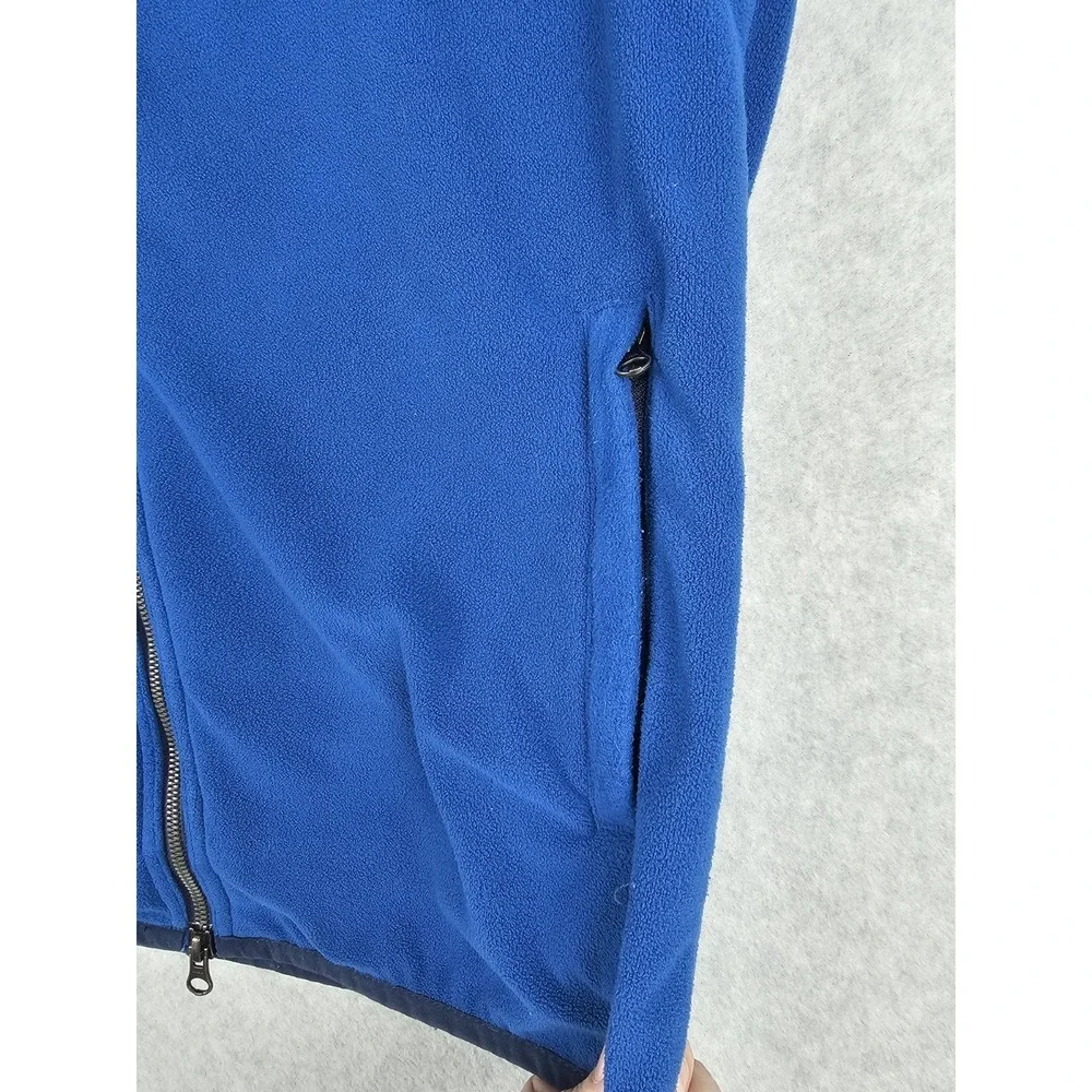 Southern Tide Vest Mens Medium Blue Navy Fleece Full Zip Nylon Yoke Outdoor